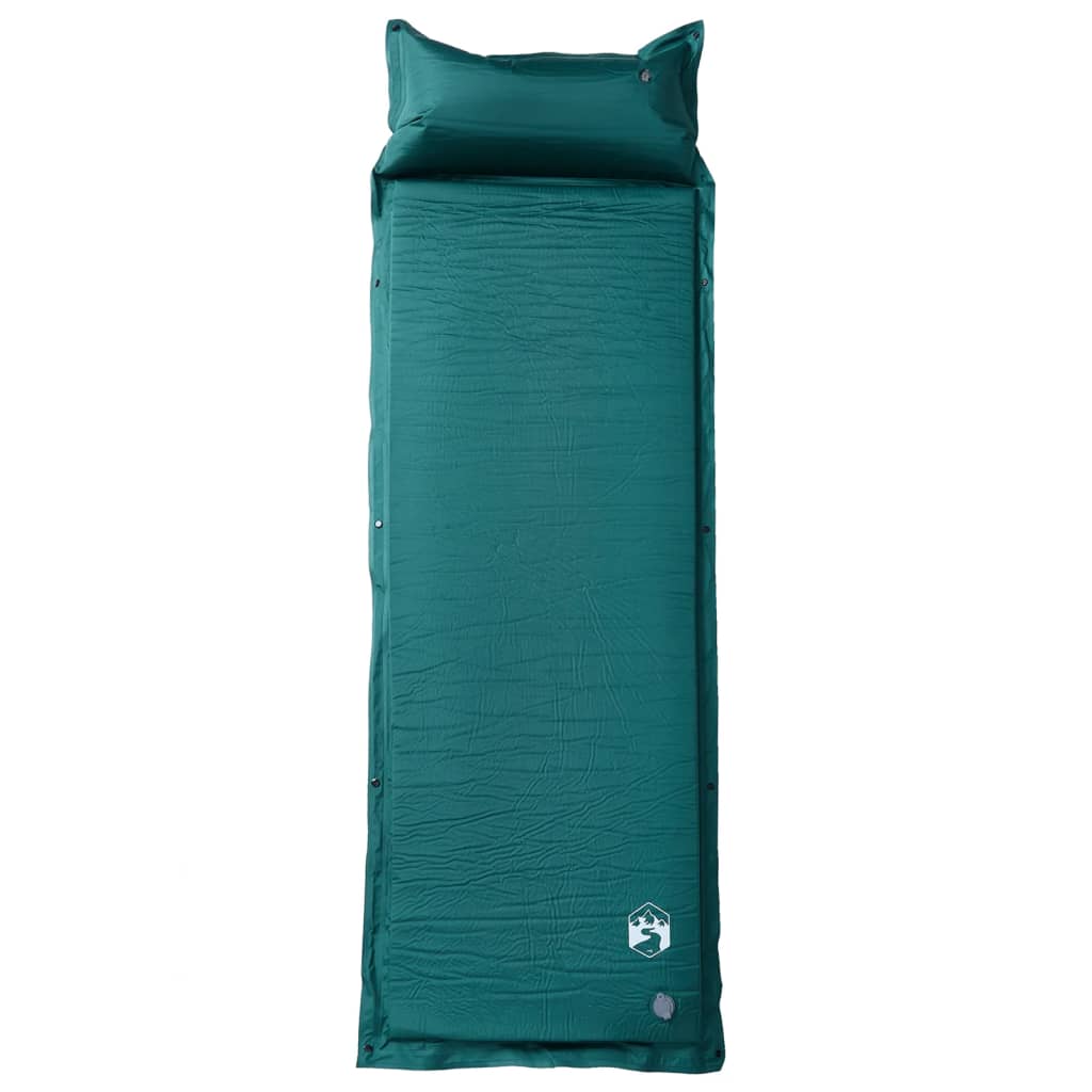 Kampeermatras met kussen zelfopblazend 1-persoons groen is nu te koop bij PeponiXL, paradijselijk wonen!