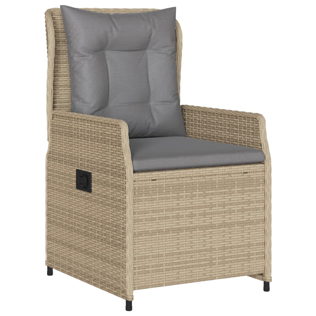 9-delige Tuinset met kussens poly rattan beige is nu te koop bij PeponiXL, paradijselijk wonen!