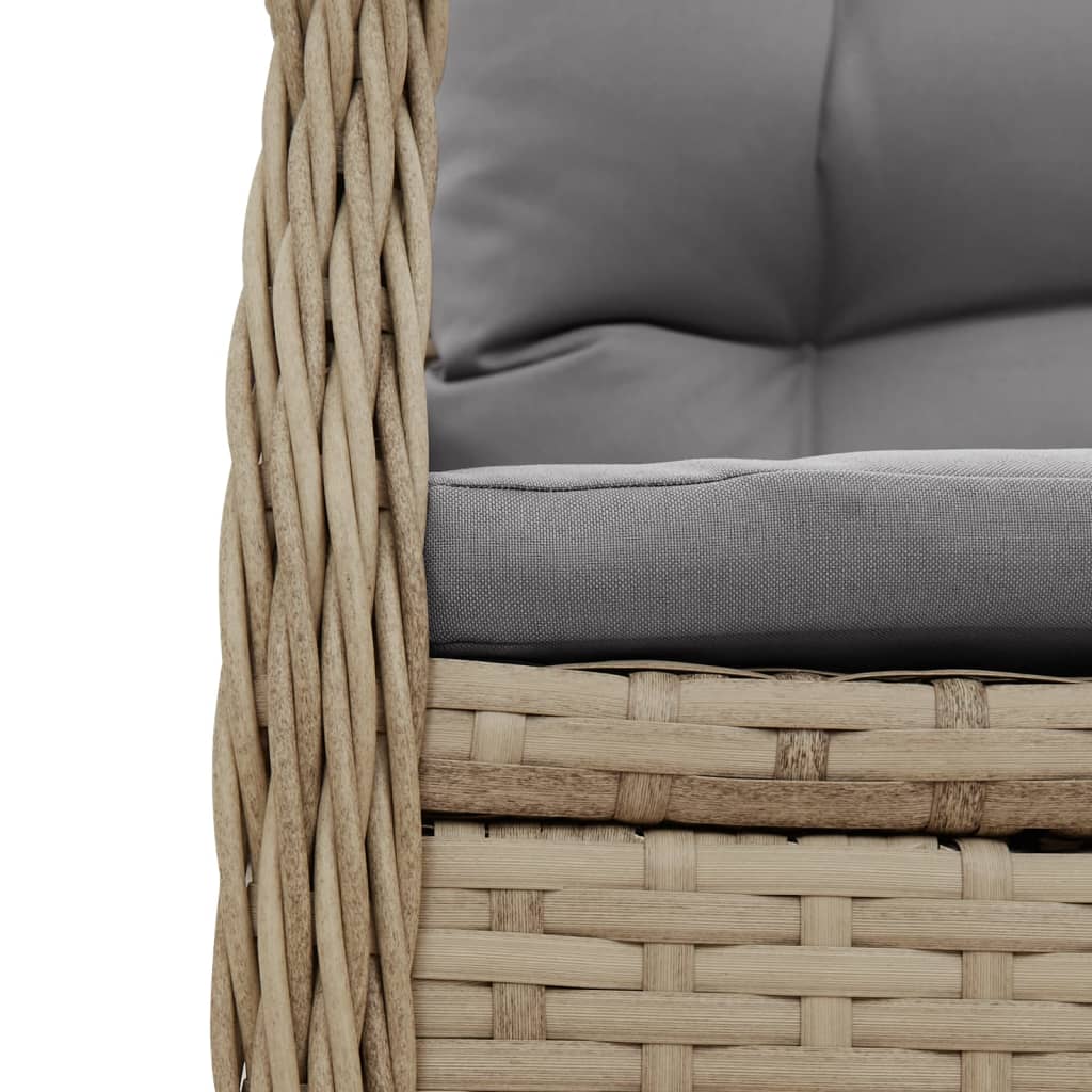 9-delige Tuinset met kussens poly rattan beige is nu te koop bij PeponiXL, paradijselijk wonen!
