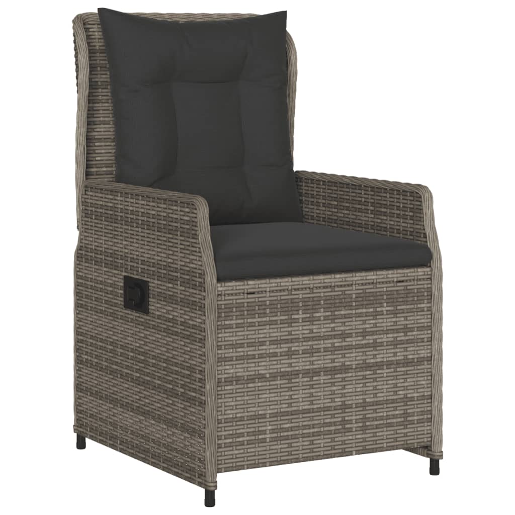 5-delige Tuinset met kussens poly rattan grijs is nu te koop bij PeponiXL, paradijselijk wonen!