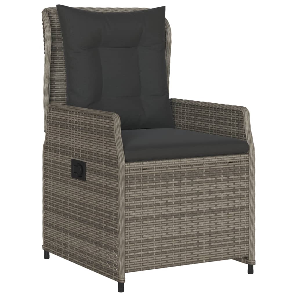 5-delige Tuinset met kussens poly rattan grijs is nu te koop bij PeponiXL, paradijselijk wonen!