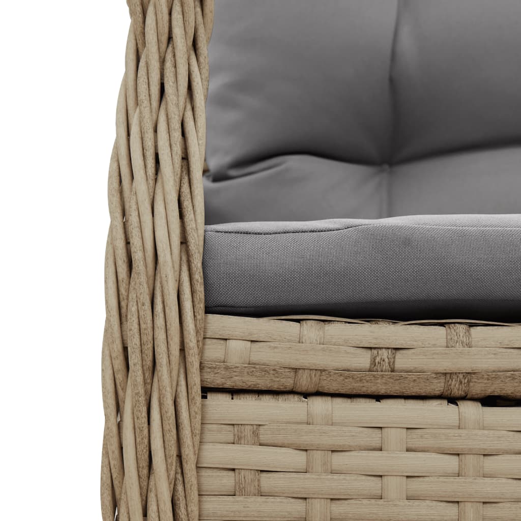 3-delige Tuinset met kussens poly rattan beige is nu te koop bij PeponiXL, paradijselijk wonen!