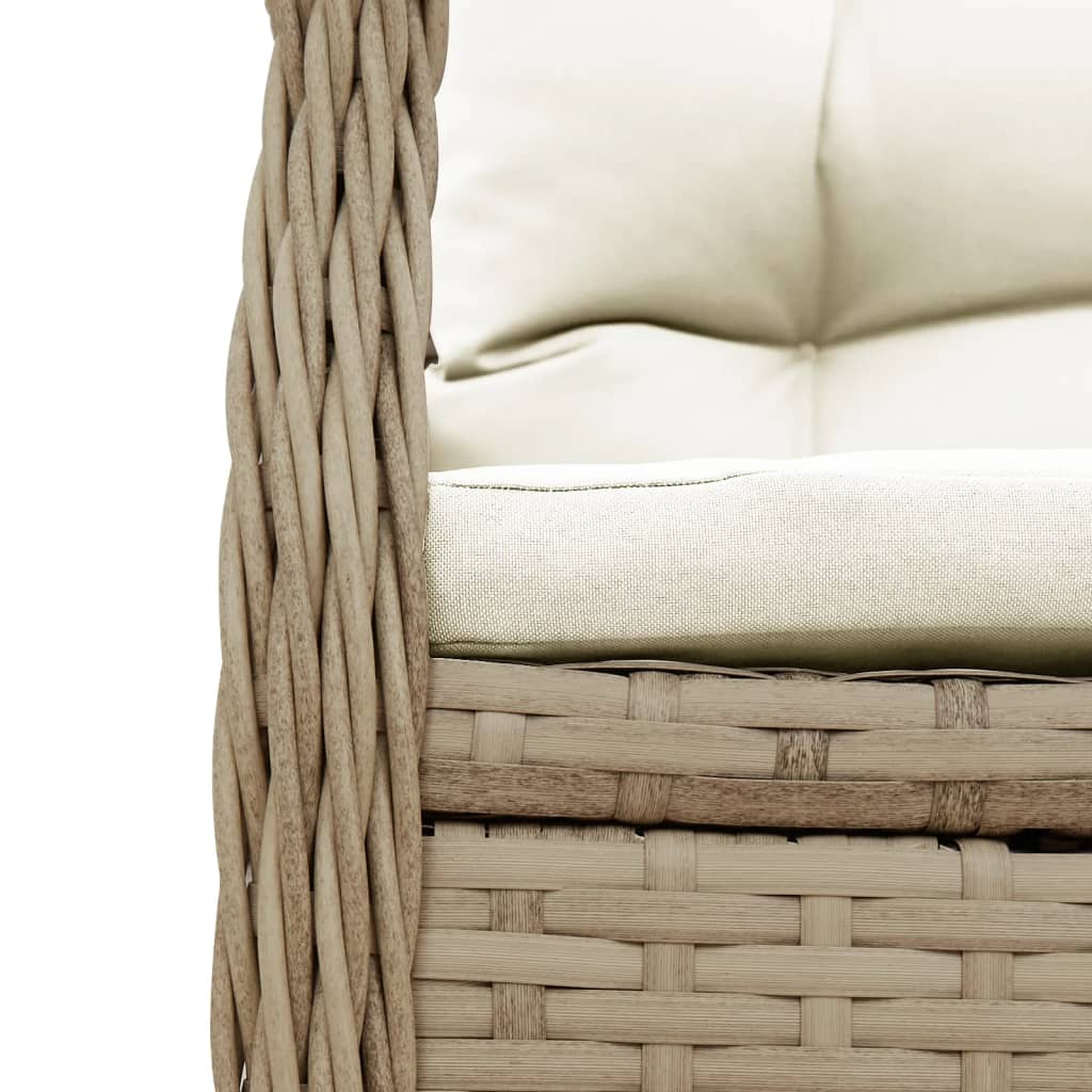 7-delige Tuinset met kussens poly rattan beige is nu te koop bij PeponiXL, paradijselijk wonen!