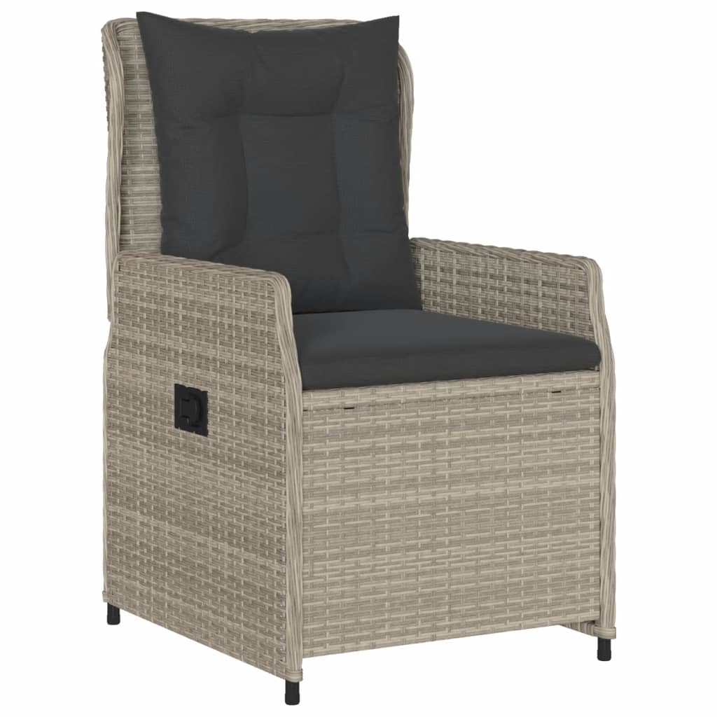 7-delige Tuinset met kussens poly rattan grijs is nu te koop bij PeponiXL, paradijselijk wonen!
