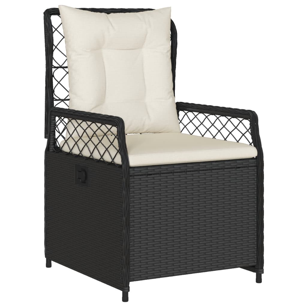5-delige Tuinset met kussens poly rattan zwart is nu te koop bij PeponiXL, paradijselijk wonen!