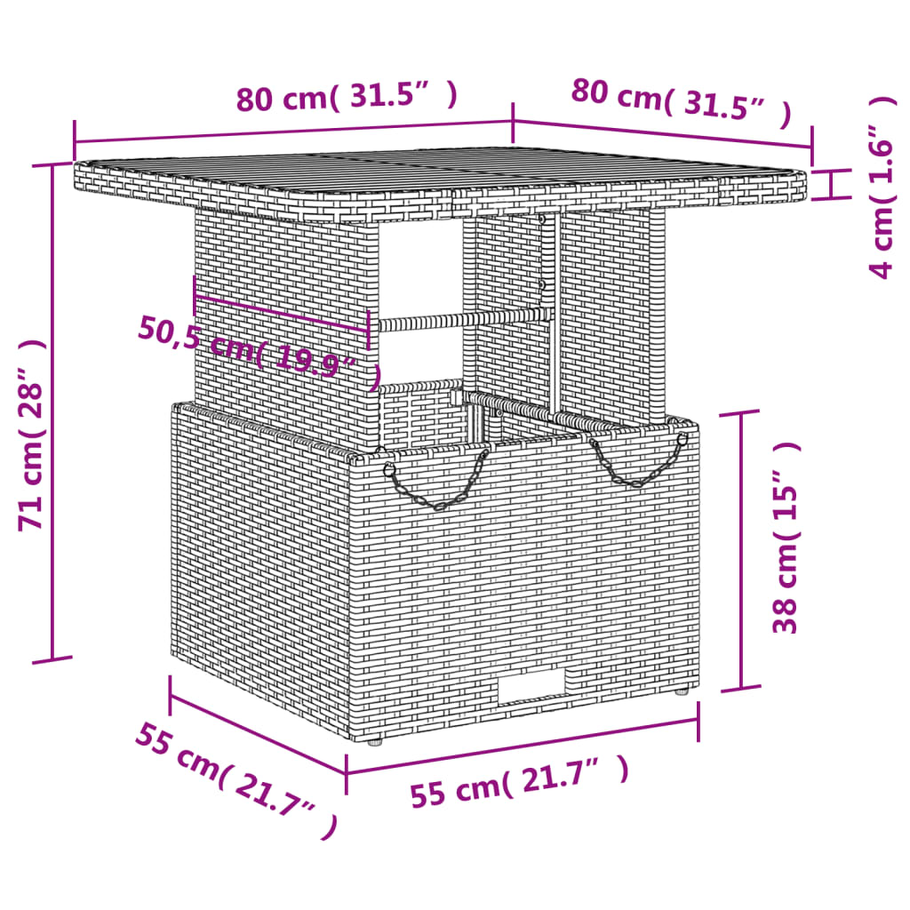 5-delige Tuinset met kussens poly rattan beige is nu te koop bij PeponiXL, paradijselijk wonen!