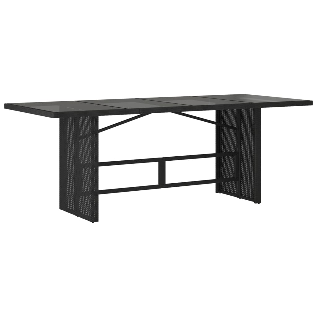 9-delige Tuinset poly rattan zwart is nu te koop bij PeponiXL, paradijselijk wonen!