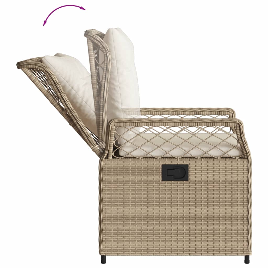 7-delige Tuinset met kussens poly rattan beige is nu te koop bij PeponiXL, paradijselijk wonen!