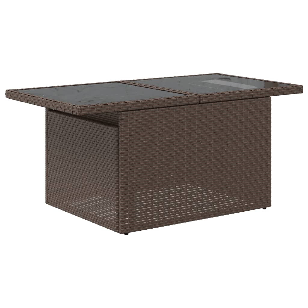 8-delige tuinbankset met kussens, bruin polyrotan is nu te koop bij PeponiXL, paradijselijk wonen!