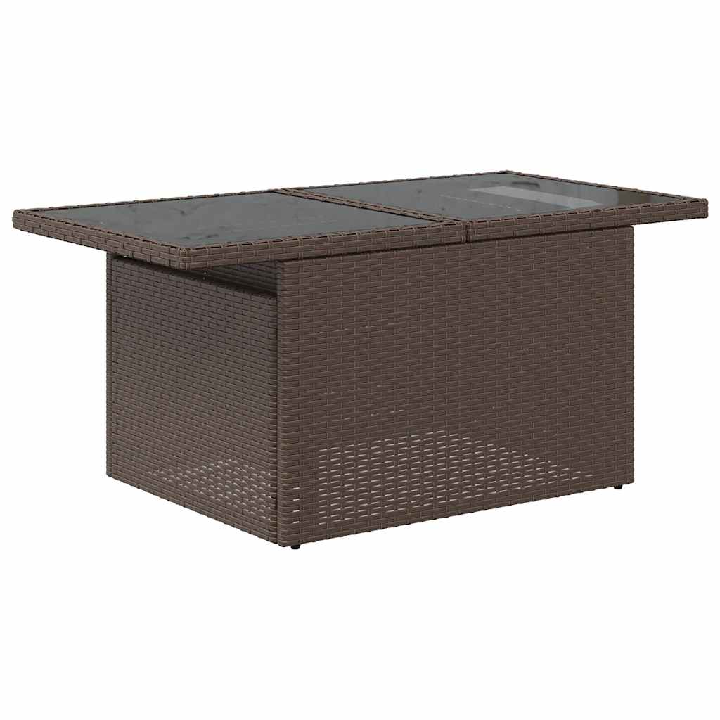 7-delige tuinbankset met kussens, bruin polyrotan is nu te koop bij PeponiXL, paradijselijk wonen!