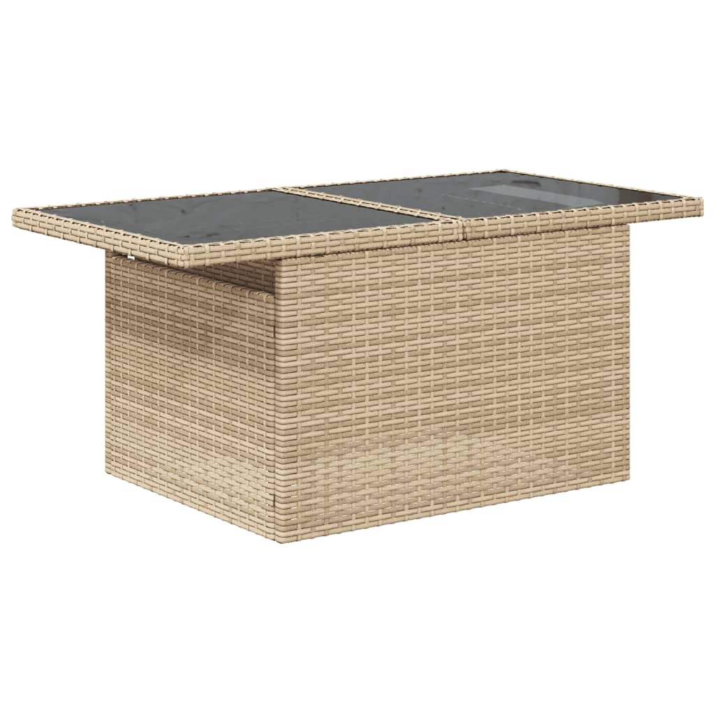 9-delige Loungeset met kussens poly rattan beige is nu te koop bij PeponiXL, paradijselijk wonen!