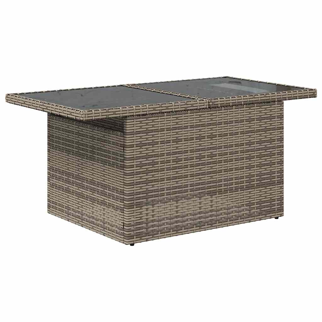 6-delige tuinbankset met kussens, grijs polyrotan is nu te koop bij PeponiXL, paradijselijk wonen!