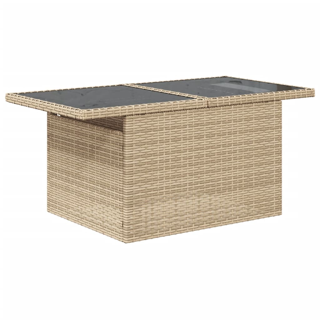 7-delige Loungeset met kussens poly rattan beige is nu te koop bij PeponiXL, paradijselijk wonen!