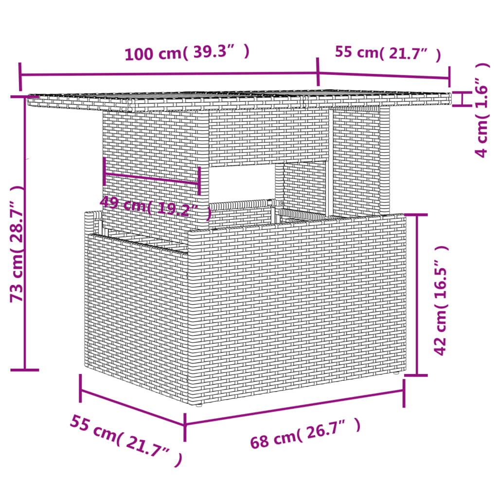 6-delige Loungeset met kussens poly rattan lichtgrijs is nu te koop bij PeponiXL, paradijselijk wonen!
