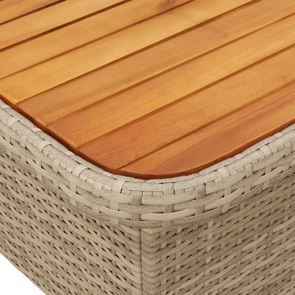 2-delige Loungeset met kussens poly rattan beige is nu te koop bij PeponiXL, paradijselijk wonen!