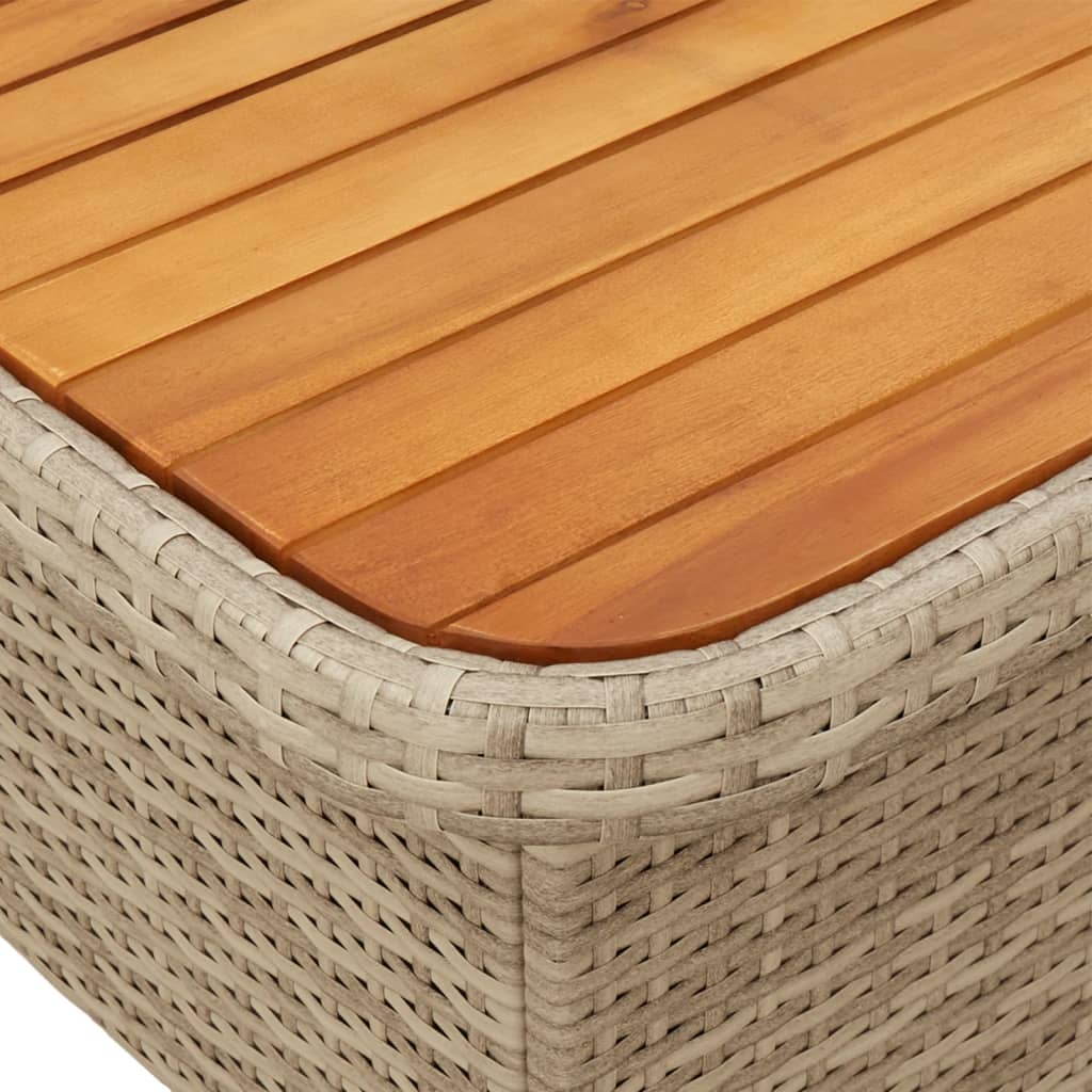2-delige Loungeset met kussens poly rattan beige is nu te koop bij PeponiXL, paradijselijk wonen!