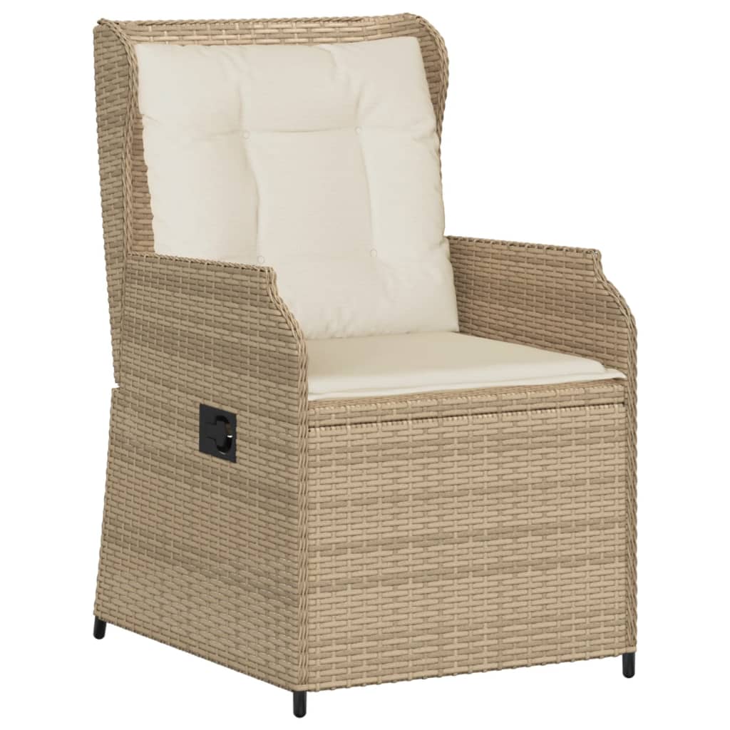 5-delige Loungeset met kussens poly rattan beige is nu te koop bij PeponiXL, paradijselijk wonen!