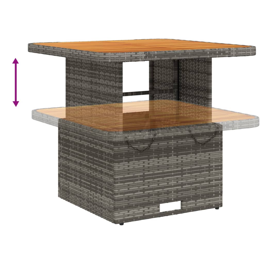5-delige Loungeset met kussens poly rattan grijs is nu te koop bij PeponiXL, paradijselijk wonen!