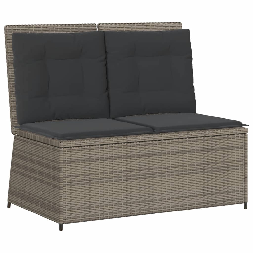 7-delige Loungeset met kussens poly rattan grijs is nu te koop bij PeponiXL, paradijselijk wonen!