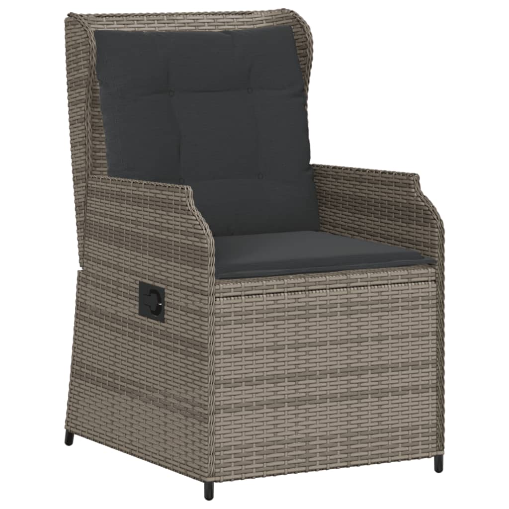 5-delige Loungeset met kussens poly rattan grijs is nu te koop bij PeponiXL, paradijselijk wonen!