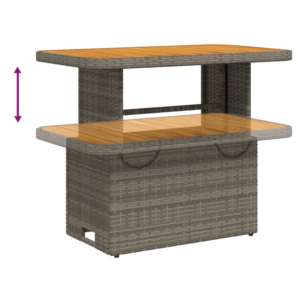 5-delige Loungeset met kussens poly rattan grijs is nu te koop bij PeponiXL, paradijselijk wonen!