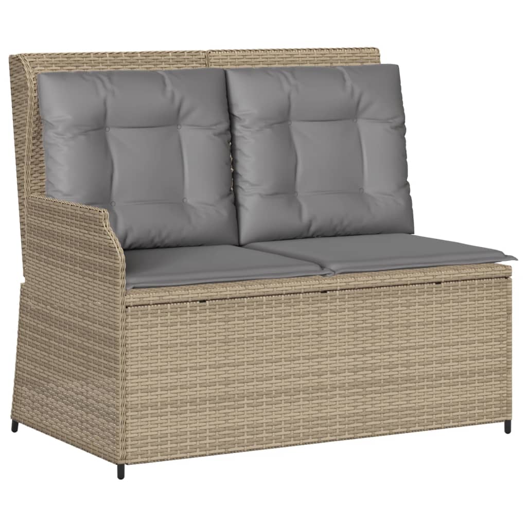 5-delige Loungeset met kussens poly rattan beige is nu te koop bij PeponiXL, paradijselijk wonen!