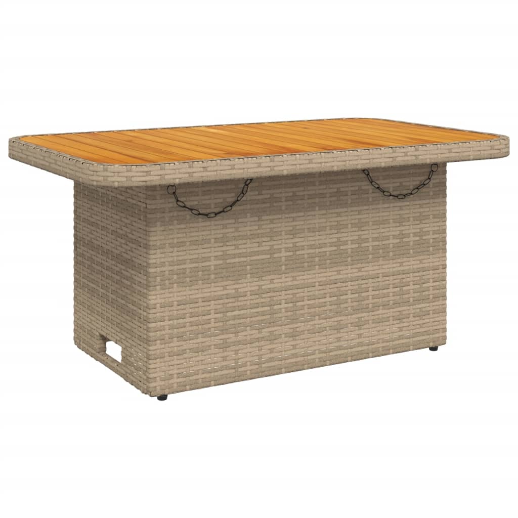 5-delige Loungeset met kussens poly rattan beige is nu te koop bij PeponiXL, paradijselijk wonen!