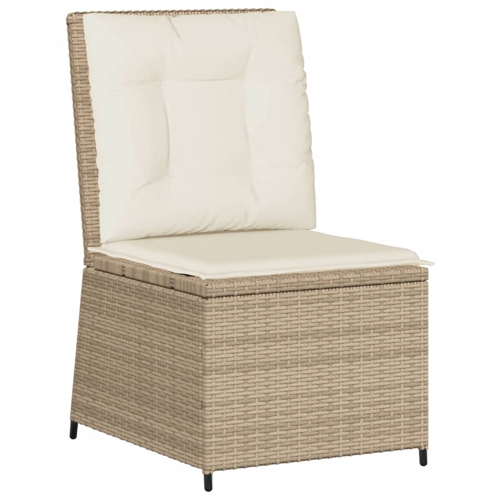 5-delige Loungeset met kussens poly rattan beige is nu te koop bij PeponiXL, paradijselijk wonen!