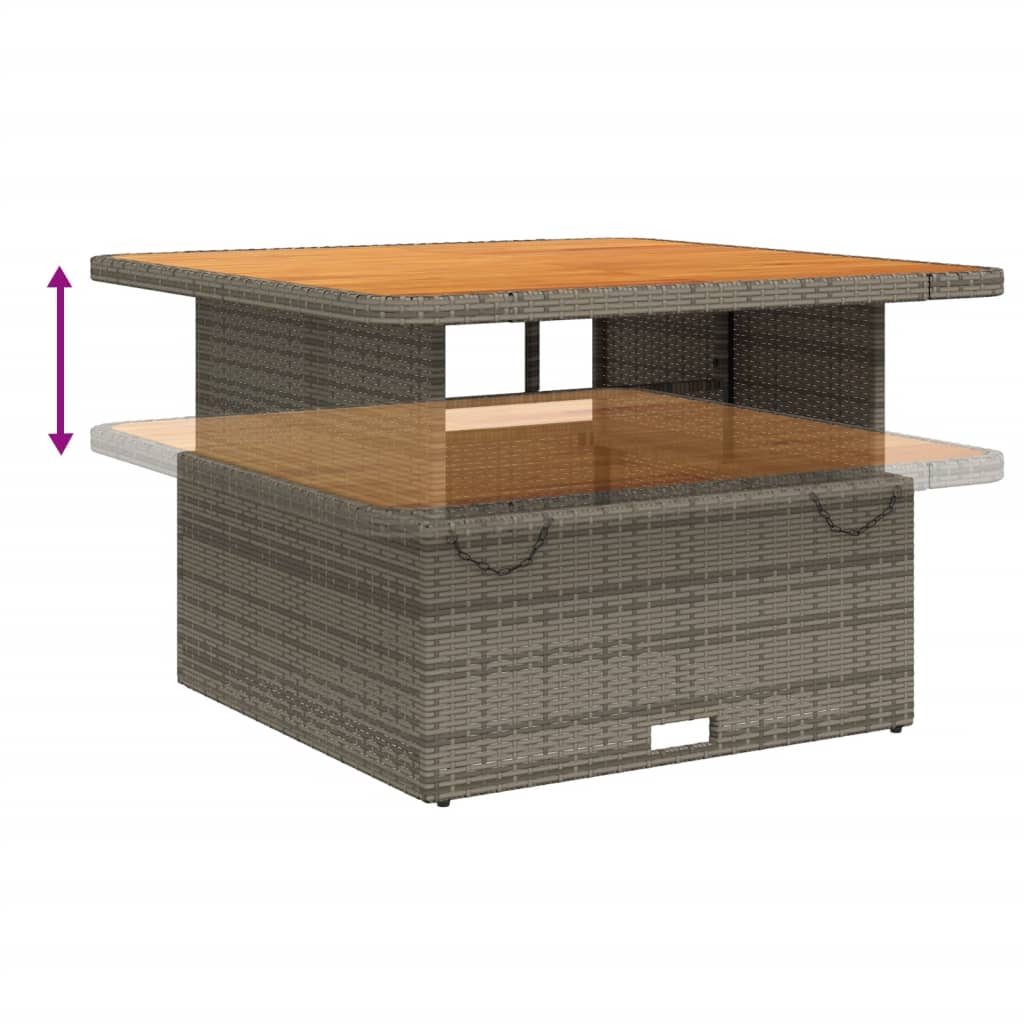3-delige Loungeset met kussens poly rattan grijs is nu te koop bij PeponiXL, paradijselijk wonen!
