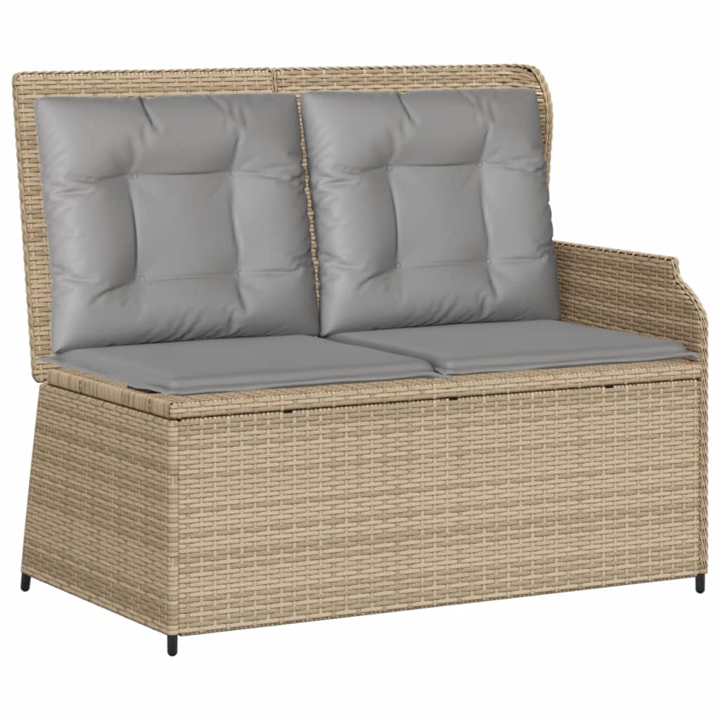 3-delige Loungeset met kussens poly rattan beige is nu te koop bij PeponiXL, paradijselijk wonen!