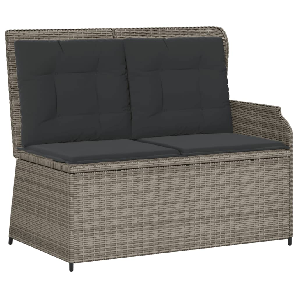 5-delige Loungeset met kussens poly rattan grijs is nu te koop bij PeponiXL, paradijselijk wonen!