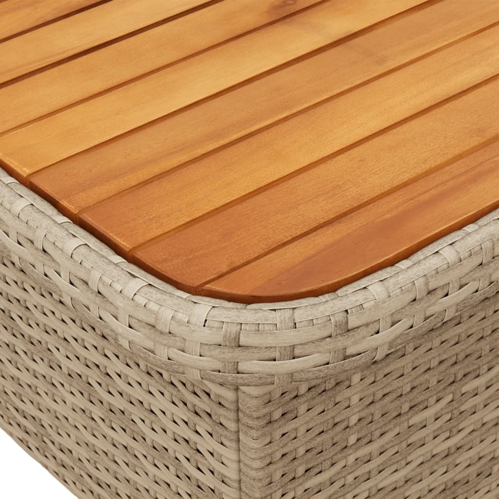 5-delige Loungeset met kussens poly rattan beige is nu te koop bij PeponiXL, paradijselijk wonen!