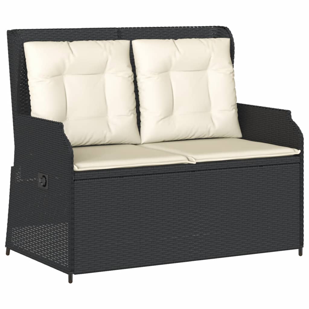 3-delige Loungeset met kussens poly rattan zwart is nu te koop bij PeponiXL, paradijselijk wonen!