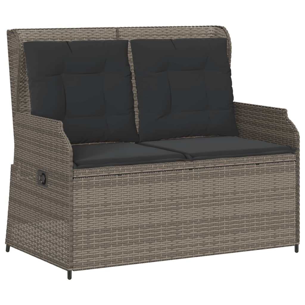 3-delige Loungeset met kussens poly rattan grijs is nu te koop bij PeponiXL, paradijselijk wonen!