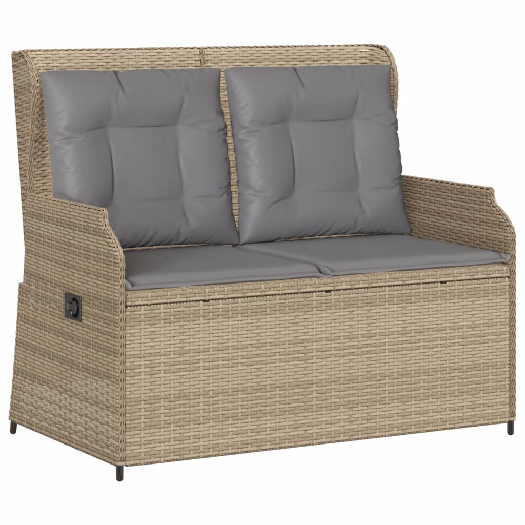 3-delige Loungeset met kussens poly rattan beige is nu te koop bij PeponiXL, paradijselijk wonen!