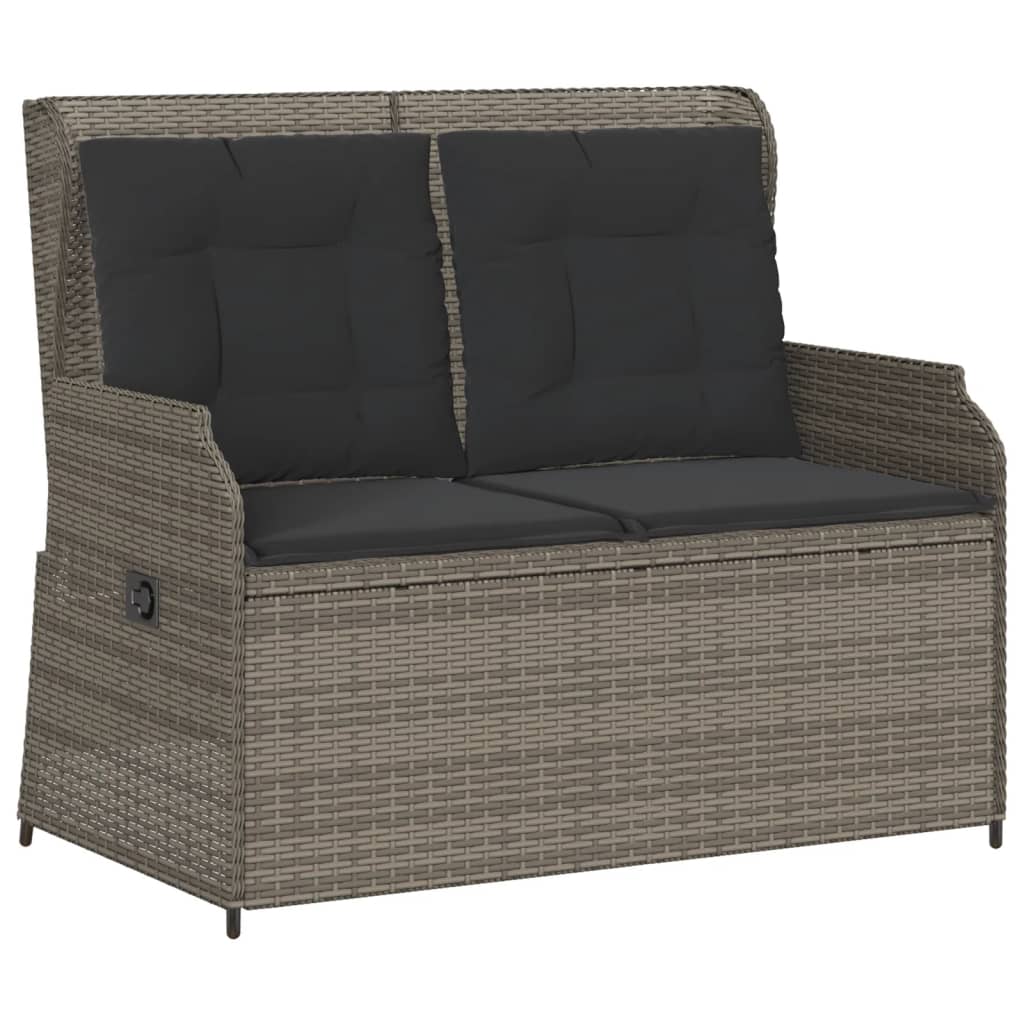 3-delige Loungeset met kussens poly rattan grijs is nu te koop bij PeponiXL, paradijselijk wonen!