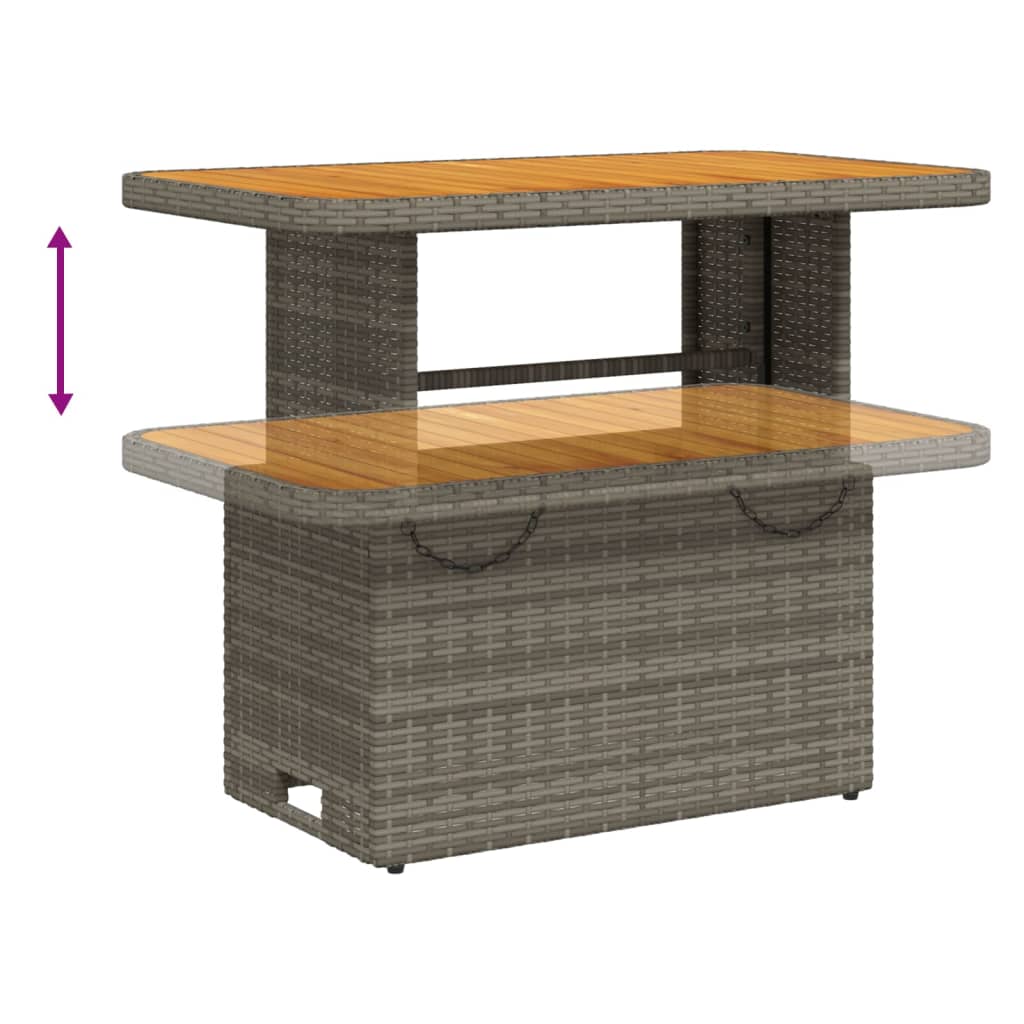 3-delige Loungeset met kussens poly rattan grijs is nu te koop bij PeponiXL, paradijselijk wonen!