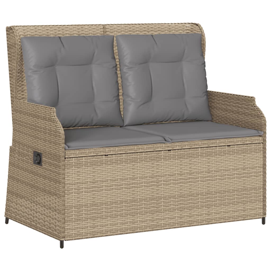 3-delige Loungeset met kussens poly rattan beige is nu te koop bij PeponiXL, paradijselijk wonen!