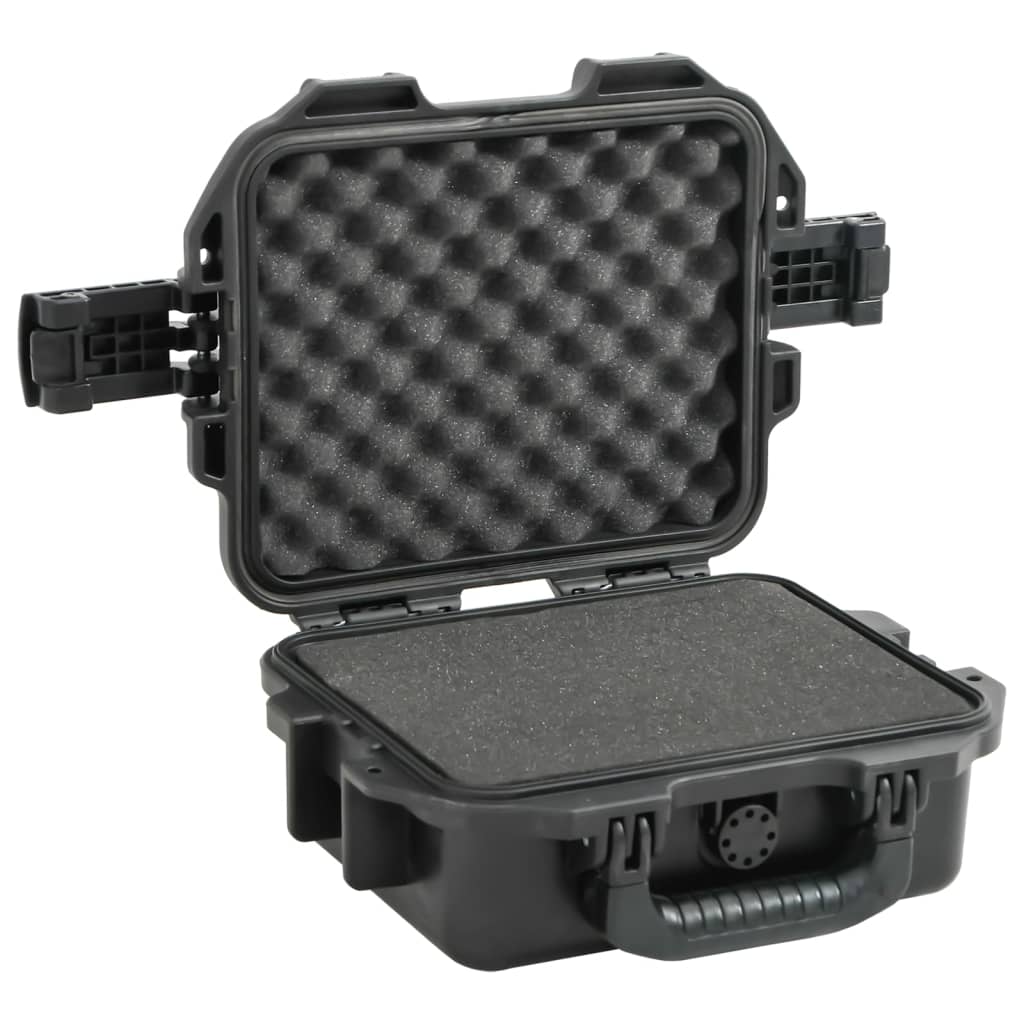 Flightcase draagbaar 30x24,5x12,5 cm PP zwart is nu te koop bij PeponiXL, paradijselijk wonen!