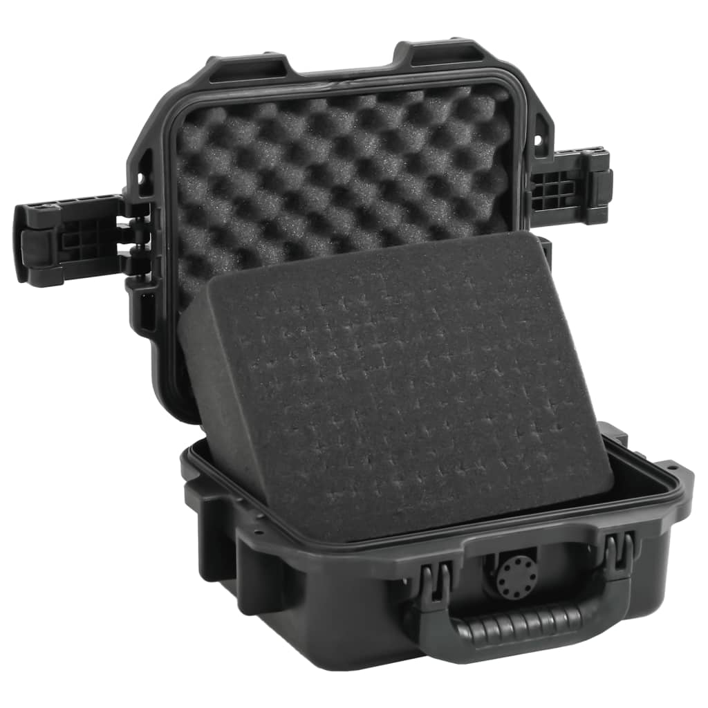 Flightcase draagbaar 30x24,5x12,5 cm PP zwart is nu te koop bij PeponiXL, paradijselijk wonen!