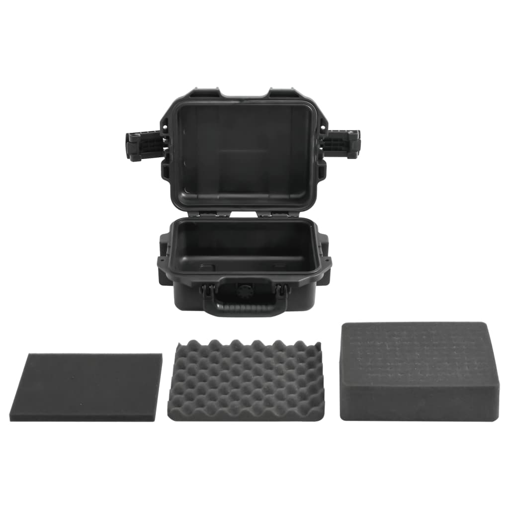 Flightcase draagbaar 30x24,5x12,5 cm PP zwart is nu te koop bij PeponiXL, paradijselijk wonen!