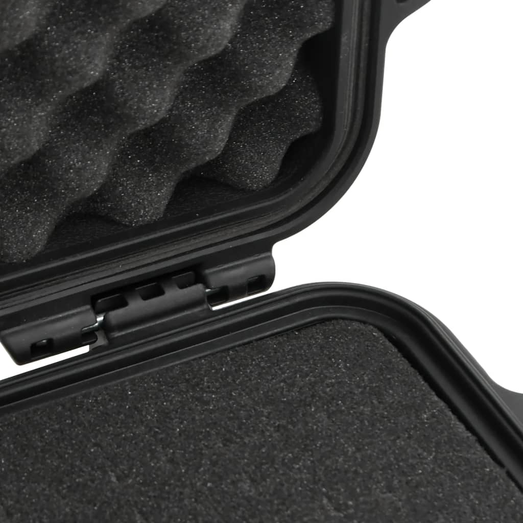 Flightcase draagbaar 30x24,5x12,5 cm PP zwart is nu te koop bij PeponiXL, paradijselijk wonen!