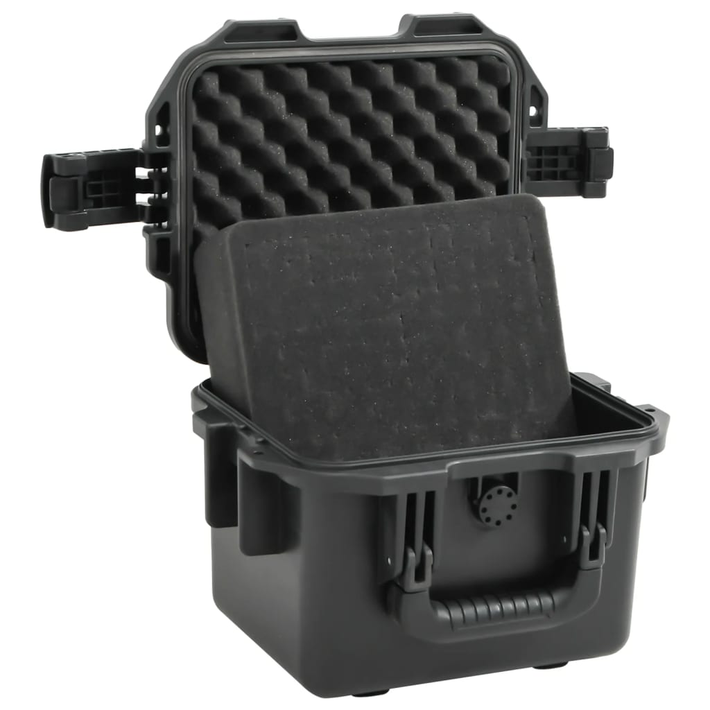 Flightcase draagbaar 30x24,5x20 cm PP zwart is nu te koop bij PeponiXL, paradijselijk wonen!