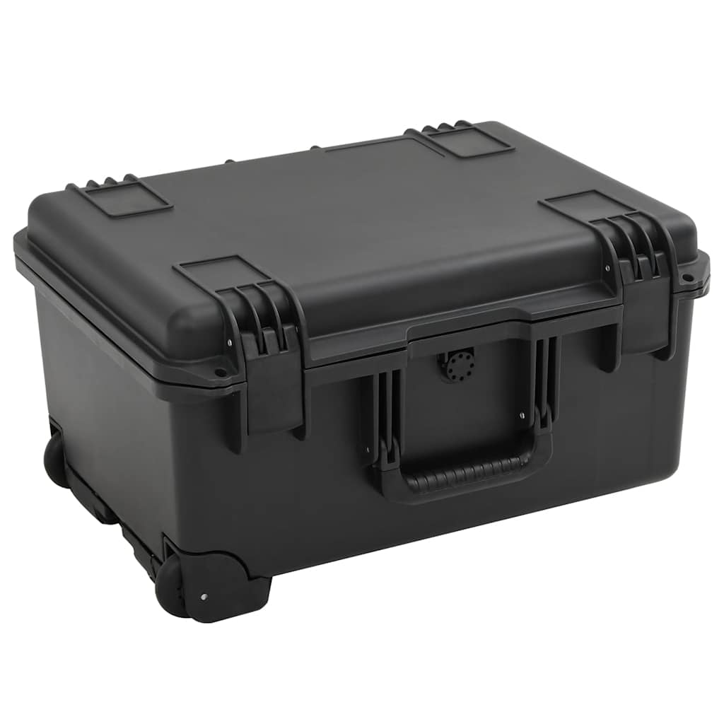 Flightcase draagbaar 54x41,5x29 cm PP zwart is nu te koop bij PeponiXL, paradijselijk wonen!