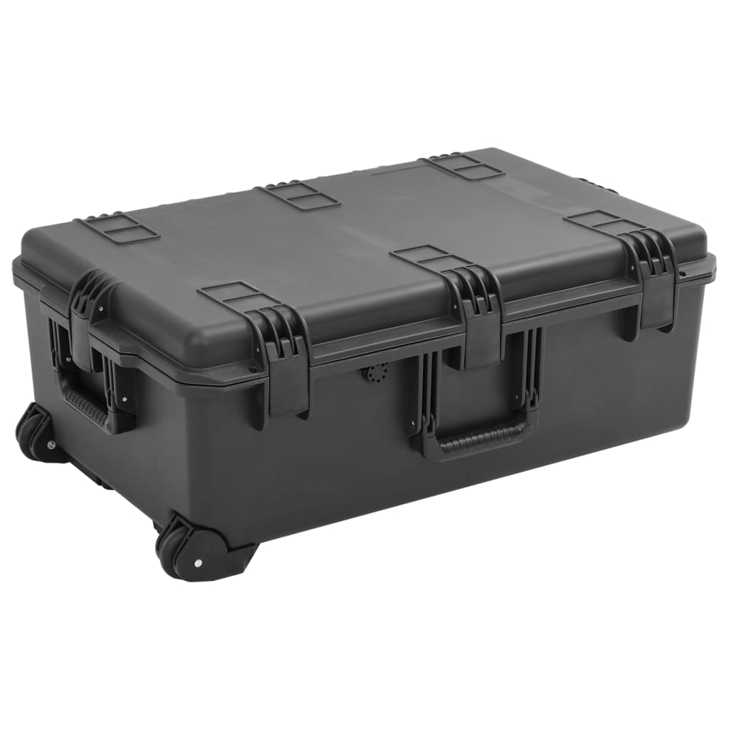 Flightcase draagbaar 79,5x51,5x30,5 cm PP zwart is nu te koop bij PeponiXL, paradijselijk wonen!
