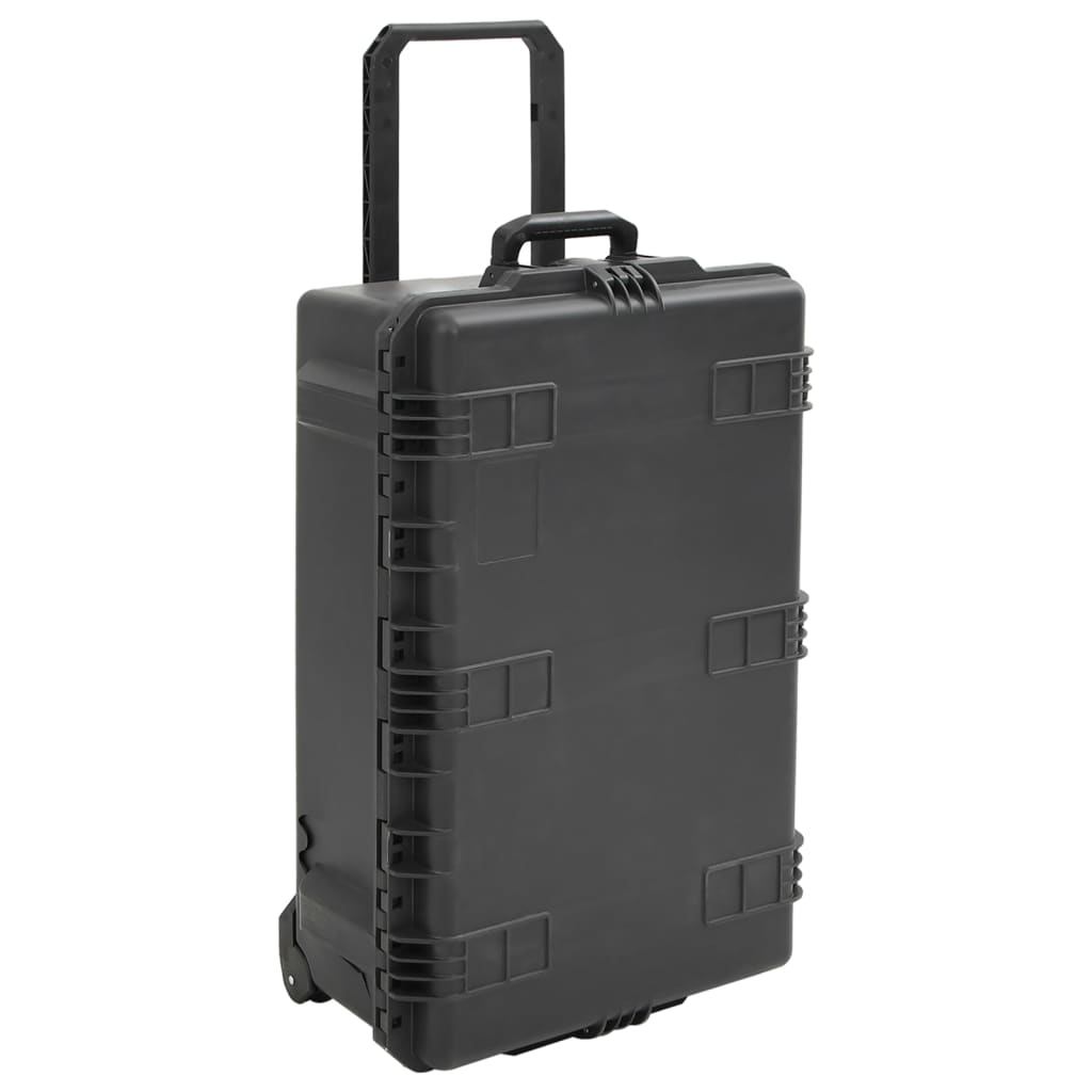 Flightcase draagbaar 79,5x51,5x30,5 cm PP zwart is nu te koop bij PeponiXL, paradijselijk wonen!
