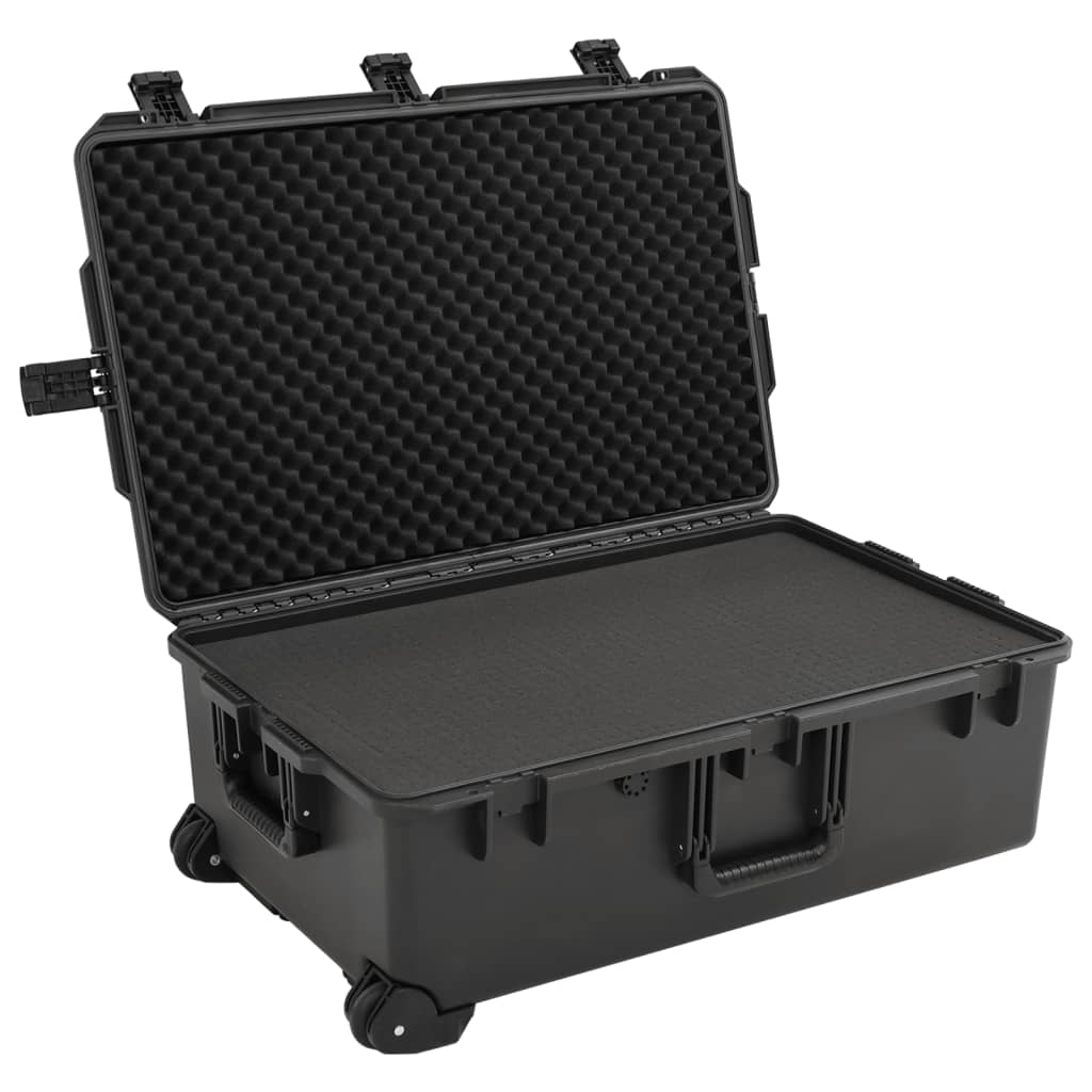 Flightcase draagbaar 79,5x51,5x30,5 cm PP zwart is nu te koop bij PeponiXL, paradijselijk wonen!