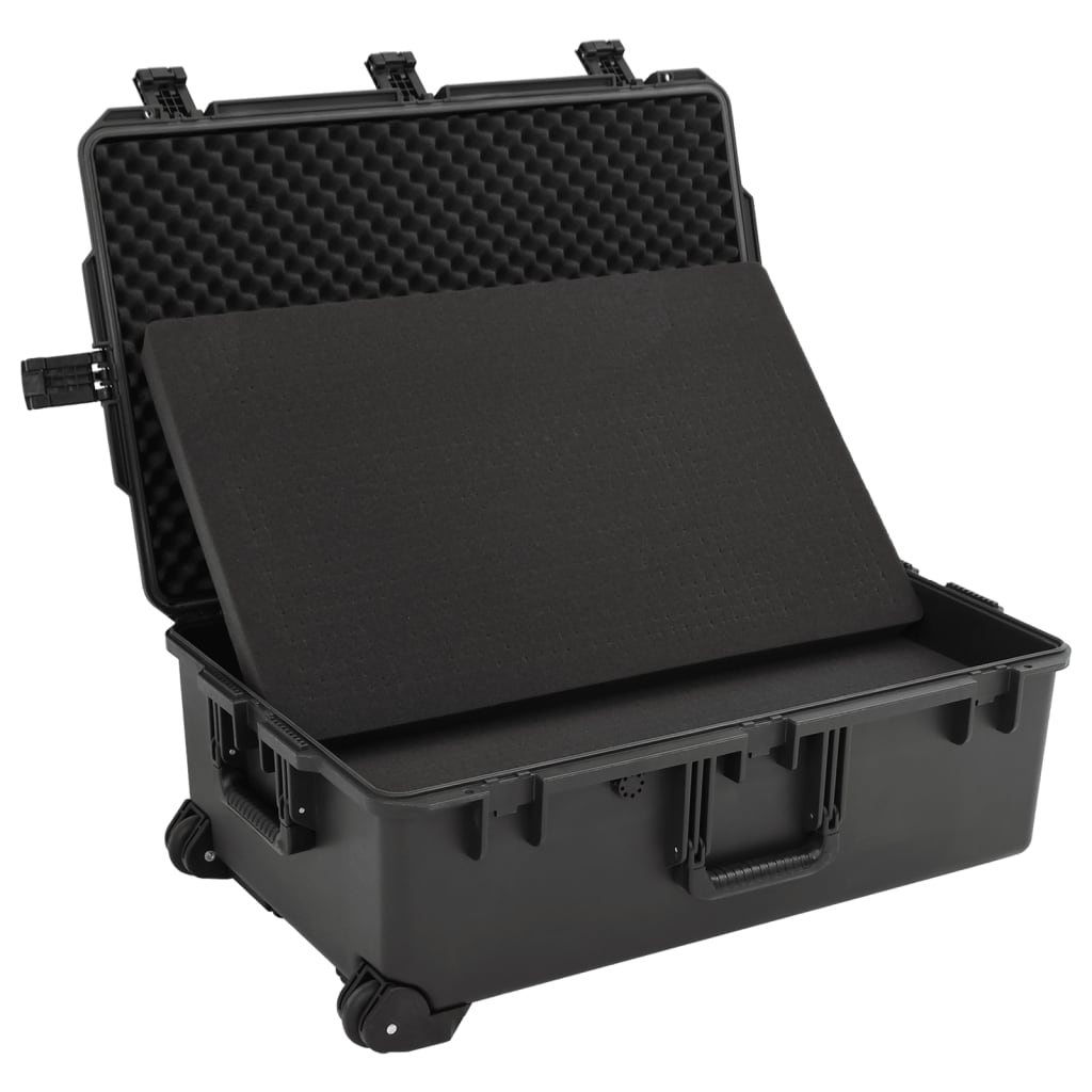 Flightcase draagbaar 79,5x51,5x30,5 cm PP zwart is nu te koop bij PeponiXL, paradijselijk wonen!