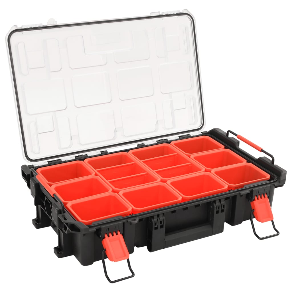 Flightcase draagbaar 55,5x34,5x13,5 cm PP zwart is nu te koop bij PeponiXL, paradijselijk wonen!