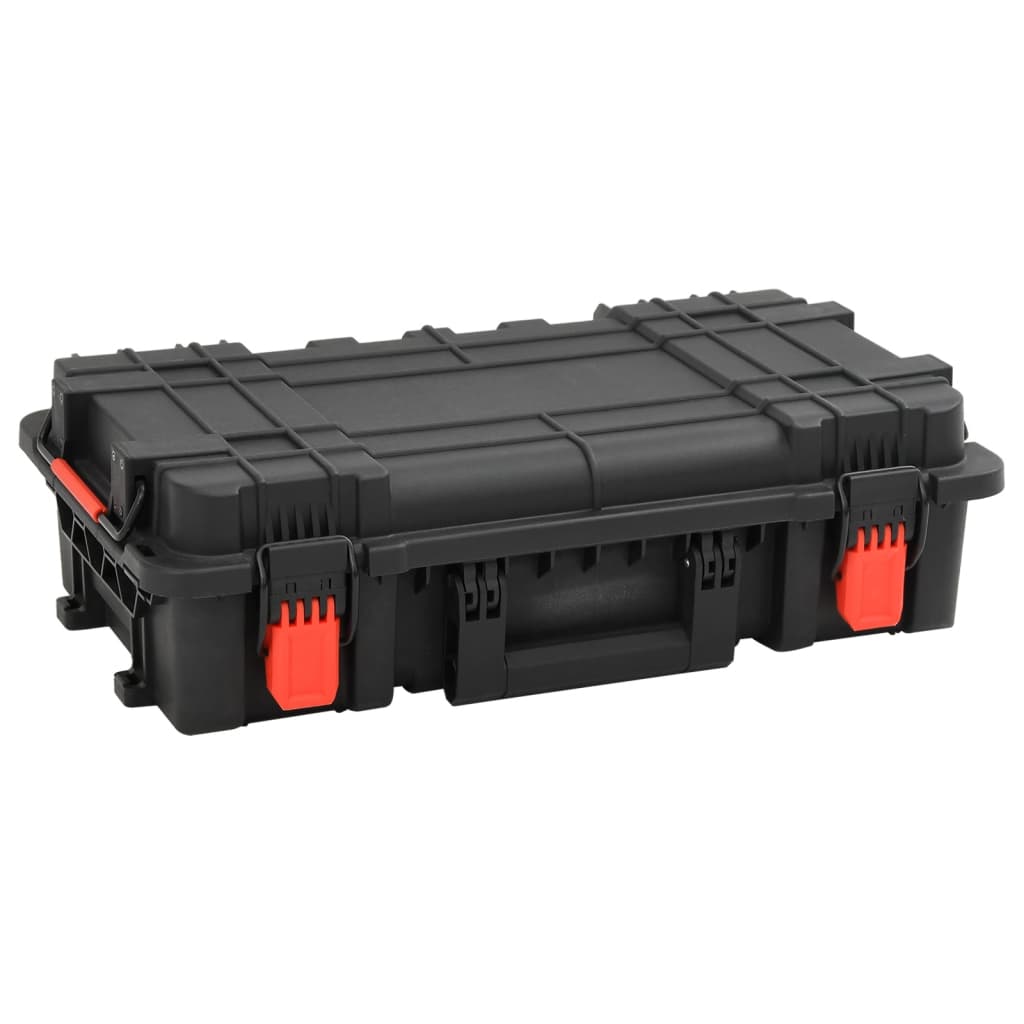 Flightcase draagbaar 56,5x34x16 cm PP zwart is nu te koop bij PeponiXL, paradijselijk wonen!